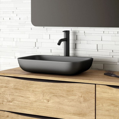 vasque-rectangulaire-resine-noire-51x33-cm-Etna-pose-sur-meuble-bois