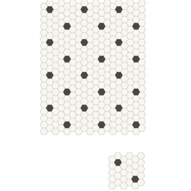 mosaique-decor-03-blanc-et-noir-hexagonale-55x62-mm