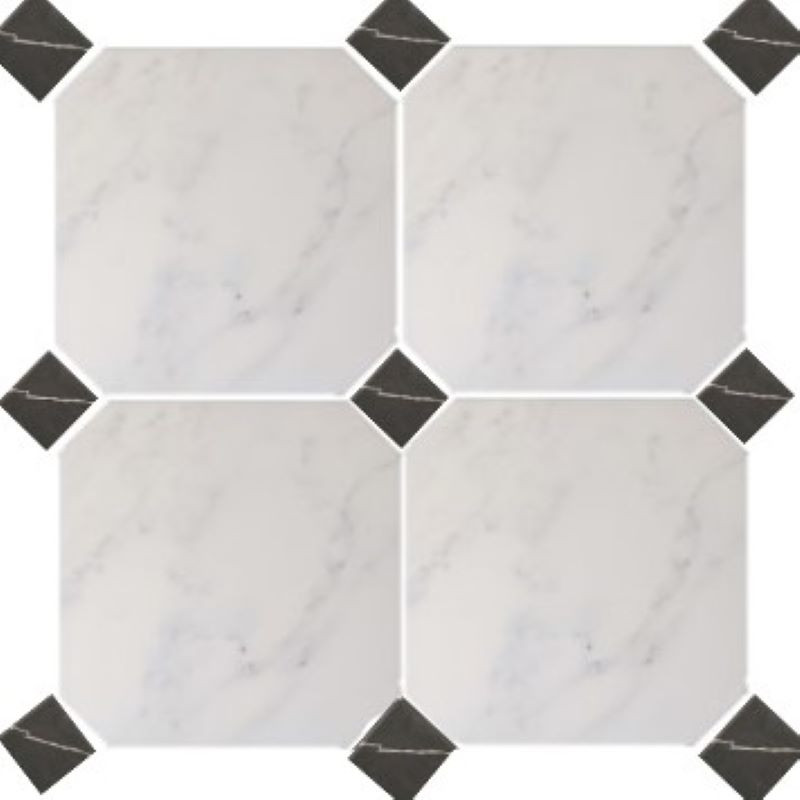 carrelage-20x20-octogonal-marbre-blanc-mat-a-cabochon-marbre-noir-mat
