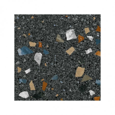 carreau-effet-terrazzo-60x60-fond-noir-tesselle-marron-brun-bleu-stracciatella-grafito-60x60