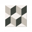 Carrelage motif ciment Provence 20x20 cube