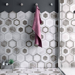 sol-et-mur-salle-de-bains-carrelage-tomette-bardiglio hexagone-marbre decor-geo-175x200-mat