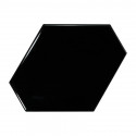 Faïence Benzene noir 10,8x12,4 brillant
