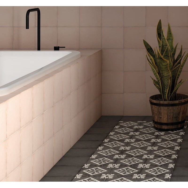 sol-salle-de-bains-motif-carreau-de-ciment-art-nouveau-padua-black-20x20-cm