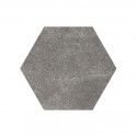 Tomette 17.5x20 Hexatile Cement Black