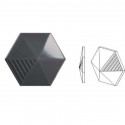 Carrelage 3D 12.4x10.7 Umbrella hexagone black brillant