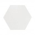 Carrelage hexagonal Hexatile Blanco mate 17.5x20