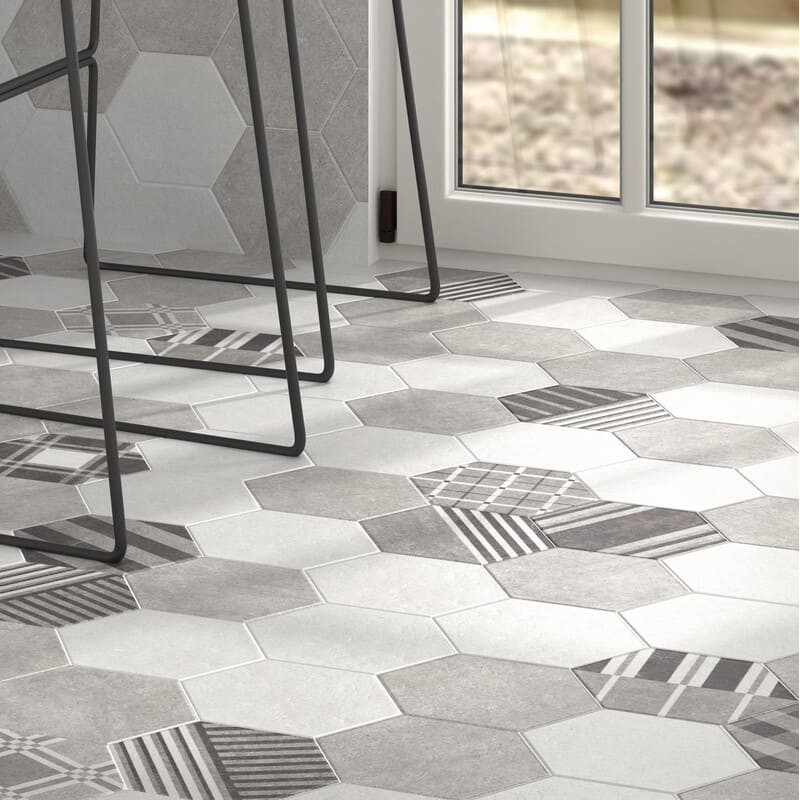 sol-cuisine-carrelage-hexagonal-hexatile-cement-geo-grey-decor-175x200-patchwork-white-black