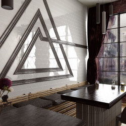 carrelage-mural-triangle-Scale-Triangolo-blanc-brillant-108x124-au-mur-d-un-restaurant