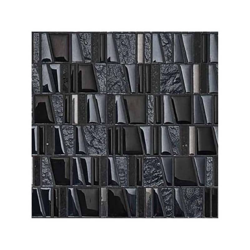 mosaique-verre-noire-differente-structure-trame-30x30-Asi-negro