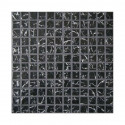 Mosaïque Emaux de verre 2.5x2.5 imitation marbre noir