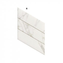 Carrelage-aspect-marbre-statuario-chevron-70x40-Diamond-version-droite