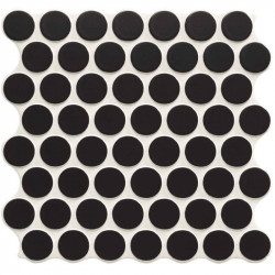 Carrelage-aspect-mosaique-ronde-309x309-mm-circle-black