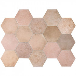 carrelage-hexagonal-tomette-heritage-rose-17x20-cm