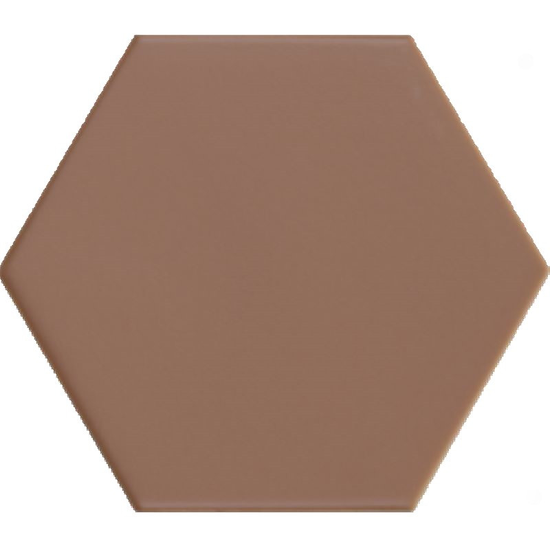 carrelage-hexagonal-tomette-marron-terre-cuite-116x101-mm-pour sol-et-mur