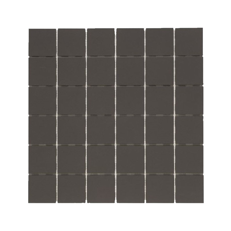 Carrelage-5x5-CE-SI-cerame-pleine-masse-5x5-carbonio-noir-mat-sur trame-de-30x30