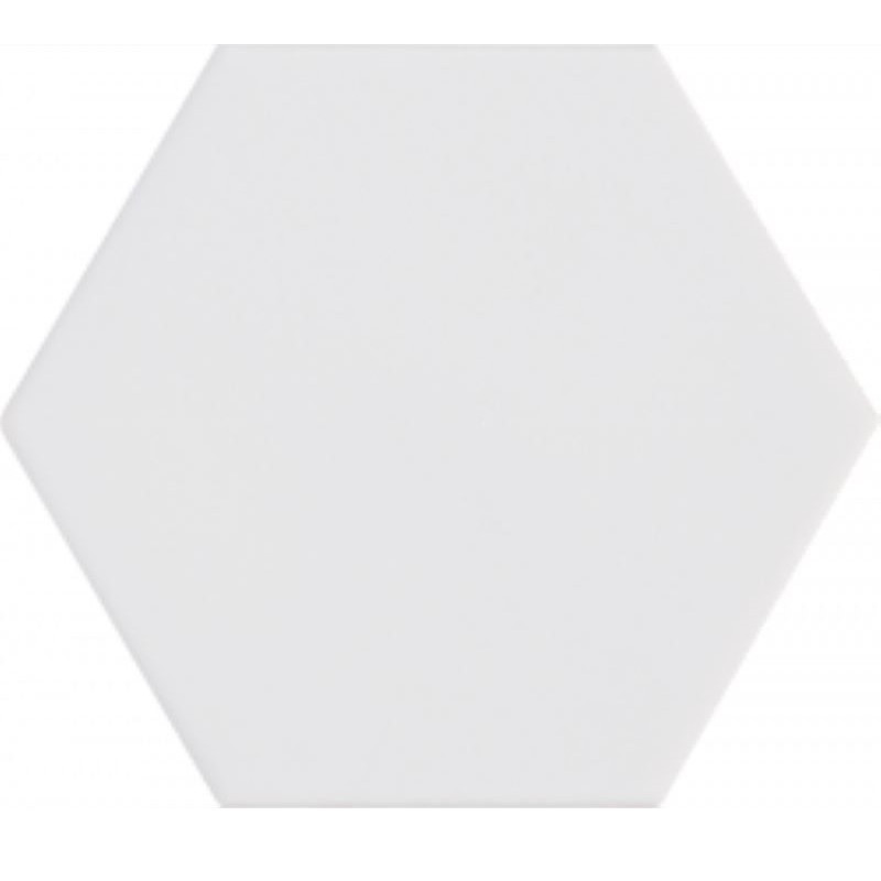 carrelage-hexagonal-blanc-blanc-mat-14x16-pour sol-et-mur-