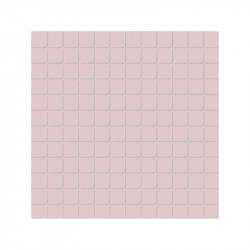 carrelage-mosaique-25x25-rose-mat-Malva-sur-filet-de-30x30-pour-salle-de-bains-Ce-si