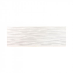 Carrelage relief 3D 25x73 COOL ONDAS WHITE