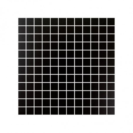 carrelage-mosaique-25x25-mm-noir-mat-Nero-sur-filet-de-30x30-en-grès-cerame