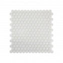 Mosaïque hexagonale 2.5x2.5 blanc mat
