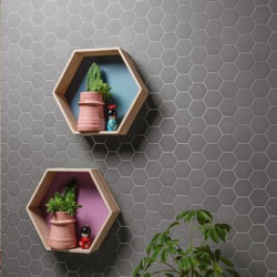 carrelage-hexagonal-55x62-mm-gris-alluminio-sur-trame-de-30x30--en-gres-cerame-pleine-masse-pour-sol-et-mur