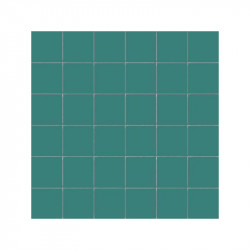 carrelage-mosaique-5x5-SALVIA-vert bouteille-mat-sur-filet-de-30x30-pour-sol-et-mur