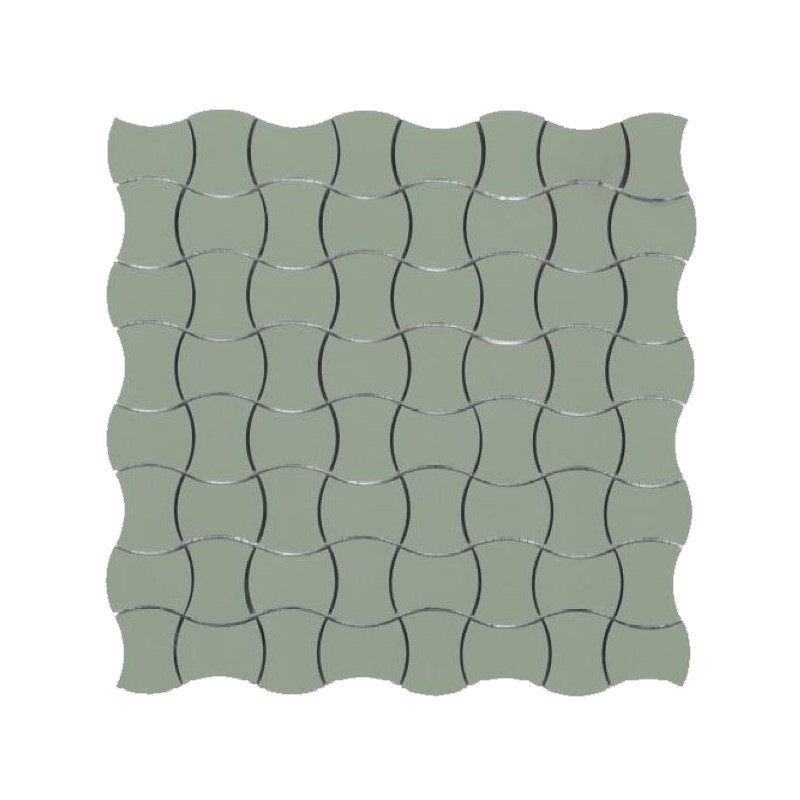 carrelage-mosaique-25x25-mm-vert-Giada-forme-papillon-en-gre-cerame-pleine-masse-CESI-assemblage-sur-filet-de-30x30