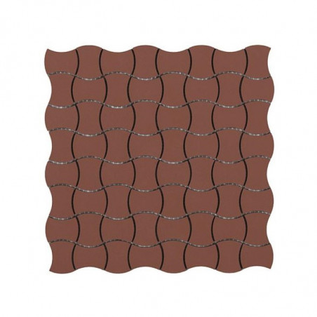 carrelage-mosaique-25x25-mm-GRES-rouge-terre-cuite-forme-papillon-en-gres-cerame-pleine-masse-CESI-assemblage-sur-filet-de-30x30