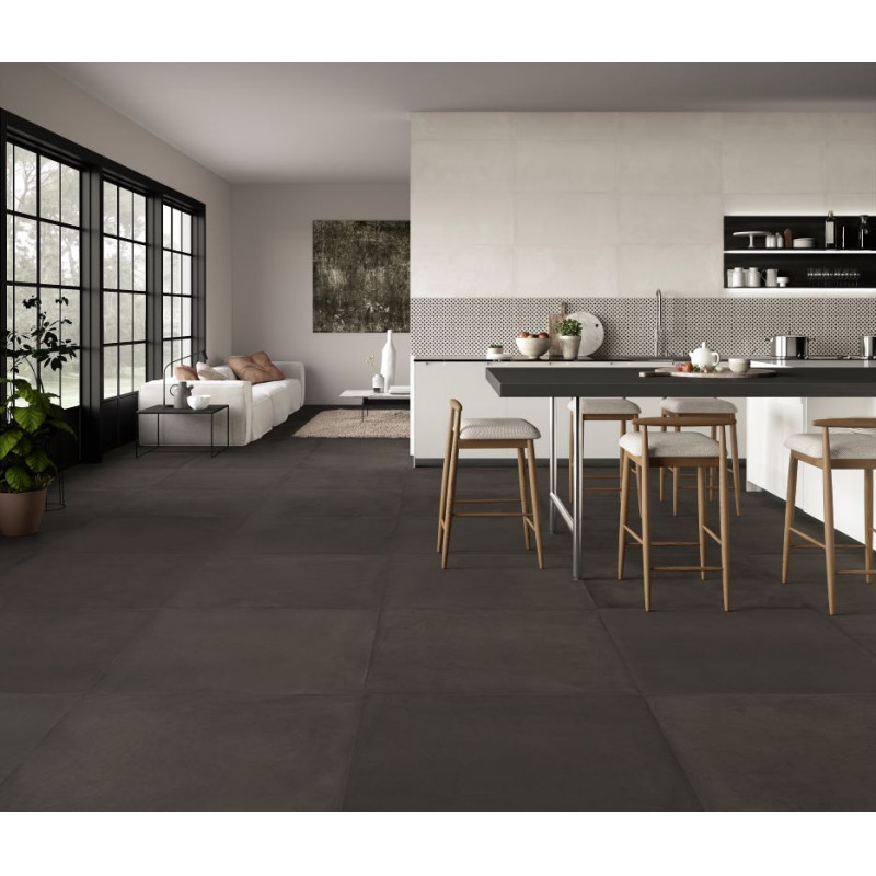 carrelagesol-contemporain-effet-beton-rectifie-60x60-comfort-R-brun-fonce-noir-nuance