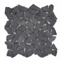 Mosaïque 30x30 paladium marbre noir