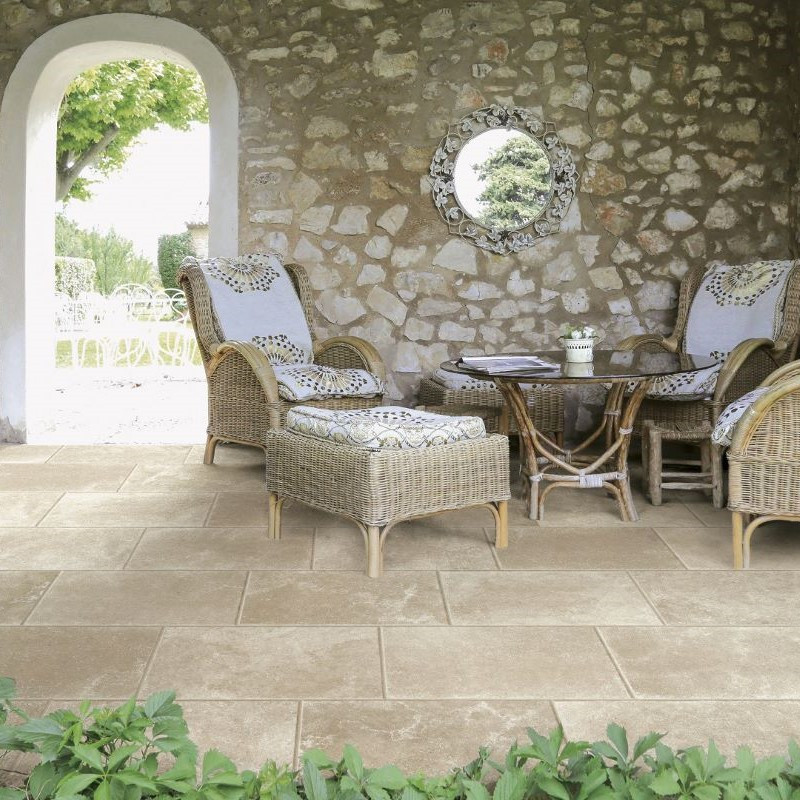 carrelage-terrasse-antidérapant--aspect-pierre-Pietre-Italiane-beige-40x60