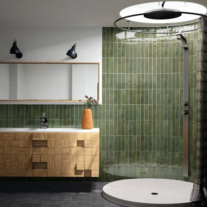 carrelage-mural-salle-de-bains-vert-jungle-tribeca-sage-green-60x246-mm