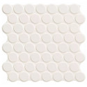Carrelage effet mosaïque ronde 30.9x30.9 Circle white