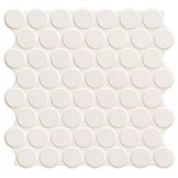 carrelage-aspect-mosaique-ronde-blanche-30X30-circle-white