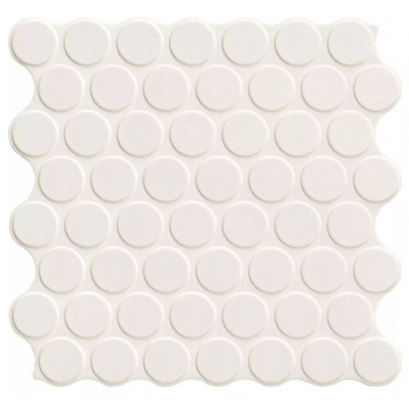 carrelage-aspect-mosaique-ronde-blanche-30X30-circle-white