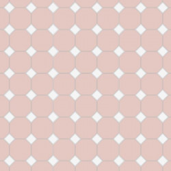 carrelage-10x10-octogonal-rose Agata-avec-cabochons-fluoro-Cesi-Ceramica-gres-cerame-pleine-masse-serie-Full-Body