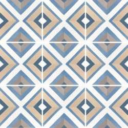carreau-ciment-imitation-20x20-losange-bleu-et-sablecollection-Caprice-Deco-square-colours