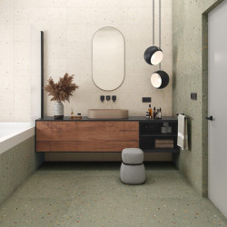 carrelage-salle-de-bains-imitation-terrazzo-vert-rectifie-80x80-croccante-R-menta-arcana-ceramica