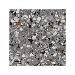 carreau-grès-cerame-60x60-rectifie-aspect-terrazzo-gris-anthracite-Doka-Lead-Flack