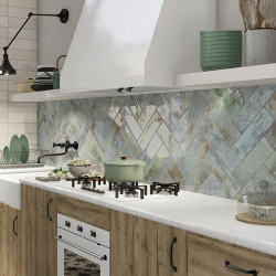 carrelage-mural-cuisine-10x30-effet-rouille-vert-d'eau-bellagio-aquamarine