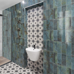 carrelage-mural-salle-de-bains-10x30-vert-effet-metal-bellagio-smeraldo