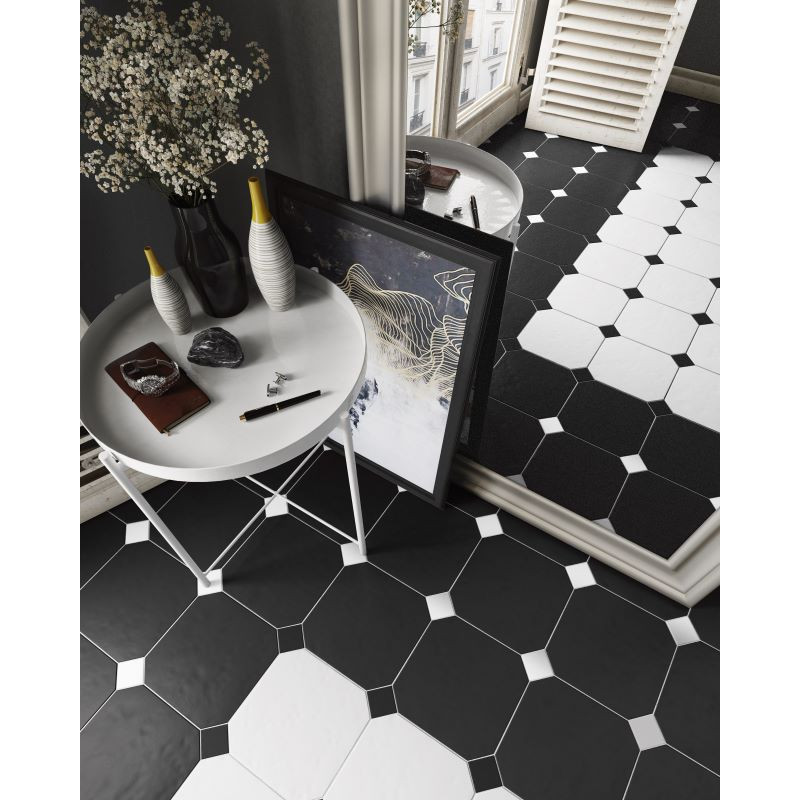 carrelage-octogonal-noir-blanc-mat-a-cabochon-noir-et-blanc-mat-20x20 1