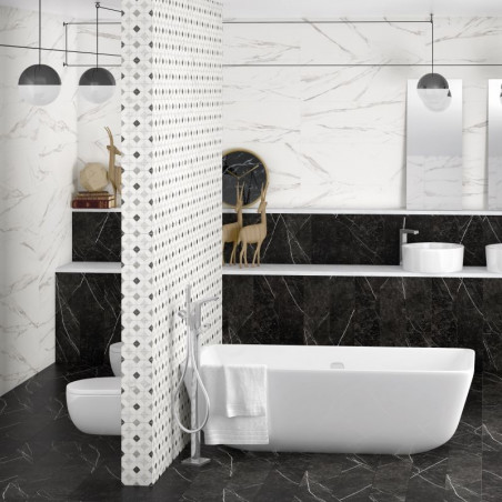 murs-salle-de-bains-carrelage_Neso-Negro_60x60_imitation marbre-noir-mat